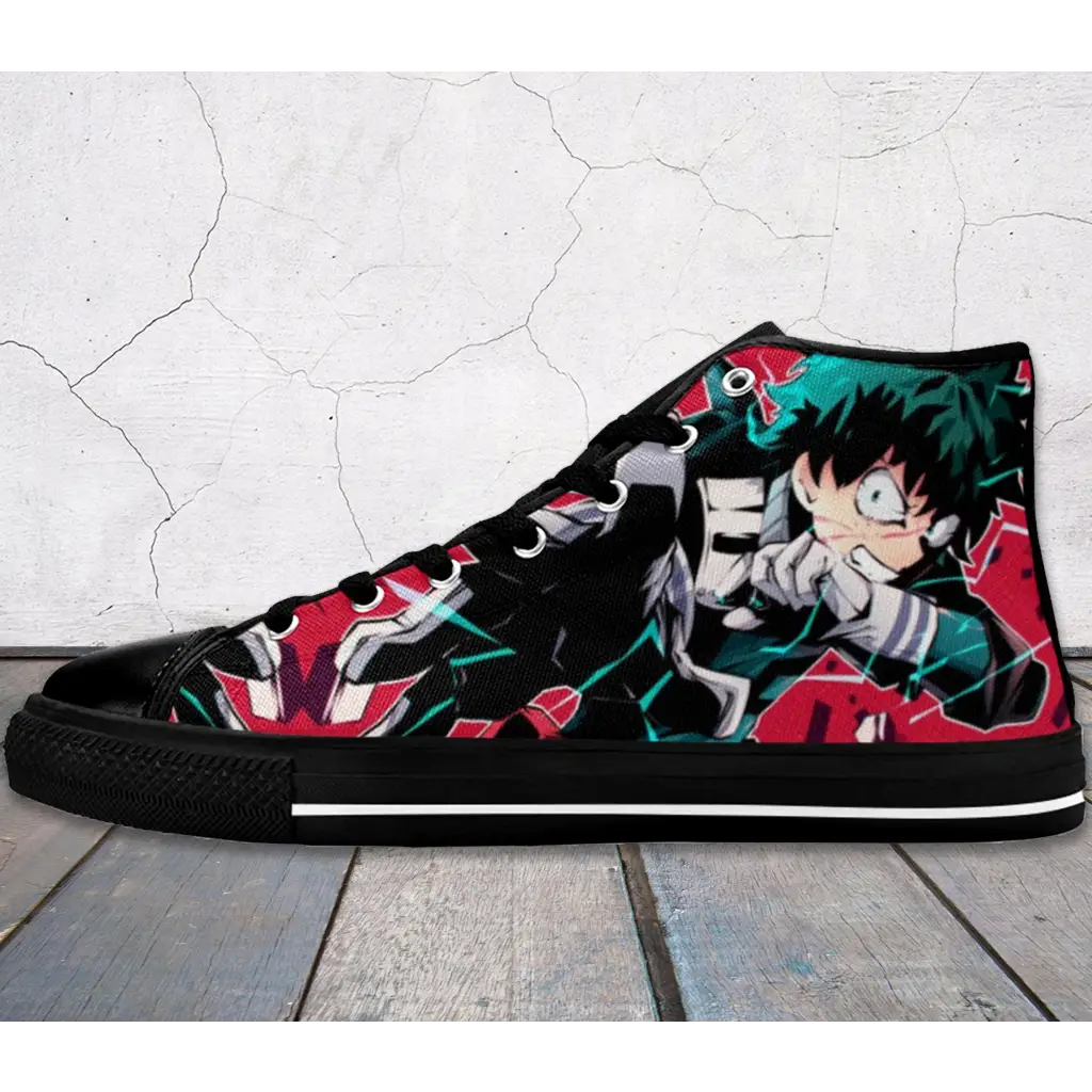 My Hero Academia Deku One For All Custom High Top Sneakers Shoes