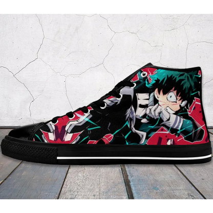 My Hero Academia Deku One For All Custom High Top Sneakers Shoes