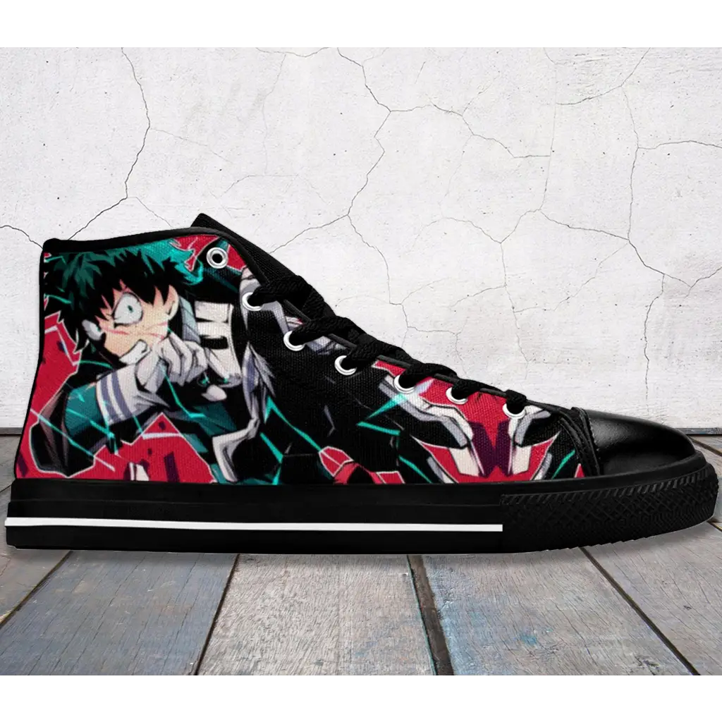 My Hero Academia Deku One For All Custom High Top Sneakers Shoes