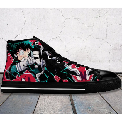 My Hero Academia Deku One For All Custom High Top Sneakers Shoes