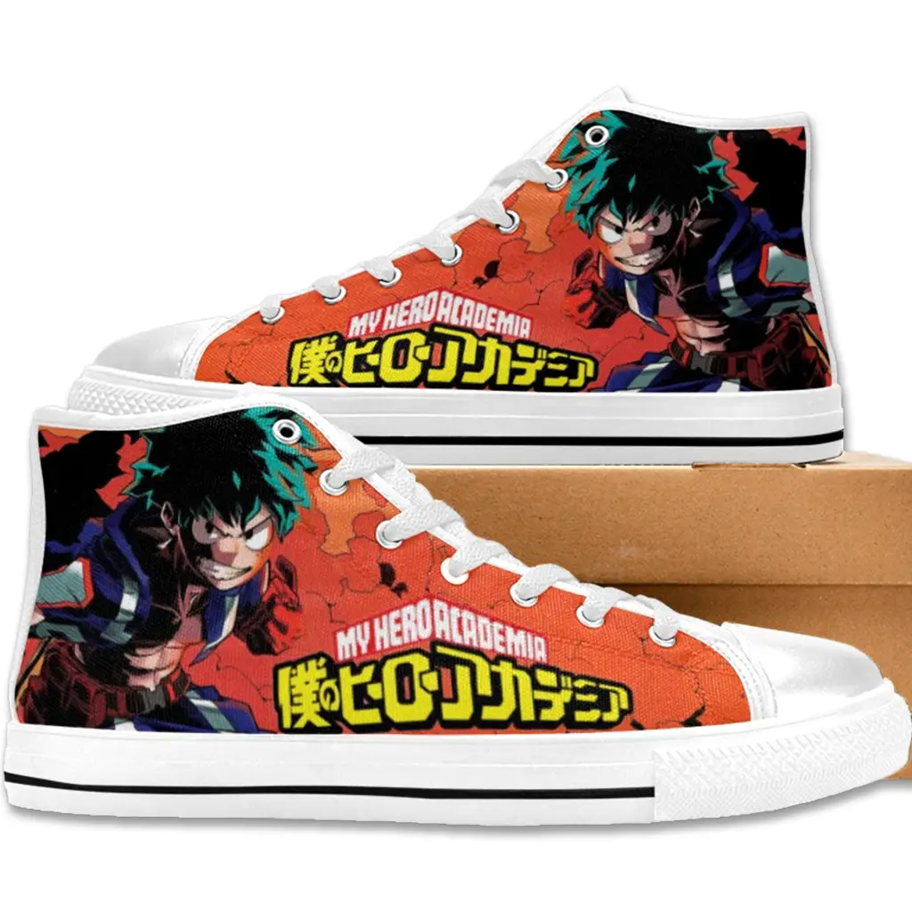 My Hero Academia Deku One For All Logo Custom High Top Sneakers Shoes