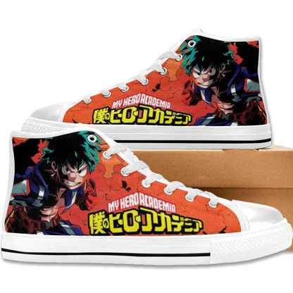 My Hero Academia Deku One For All Logo Custom High Top Sneakers Shoes