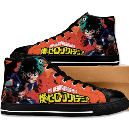 My Hero Academia Deku One For All Logo Custom High Top Sneakers Shoes