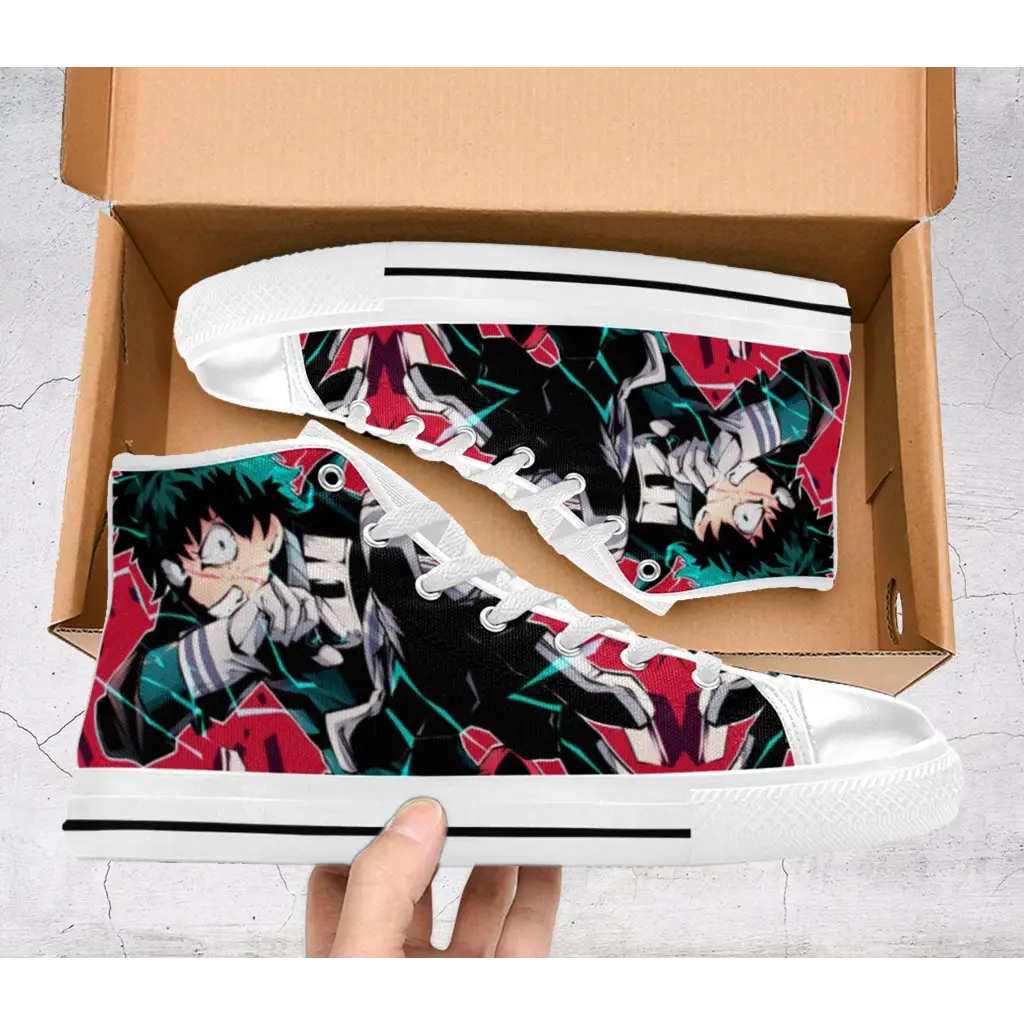 My Hero Academia Deku One For All Custom High Top Sneakers Shoes