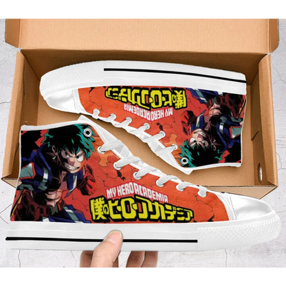 My Hero Academia Deku One For All Logo Custom High Top Sneakers Shoes