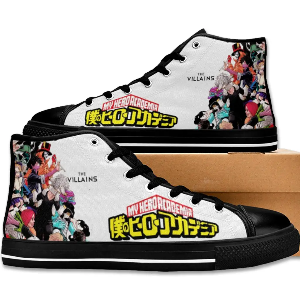 My Hero Academia The Villains Logo Custom High Top Sneakers Shoes