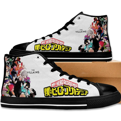 My Hero Academia The Villains Logo Custom High Top Sneakers Shoes