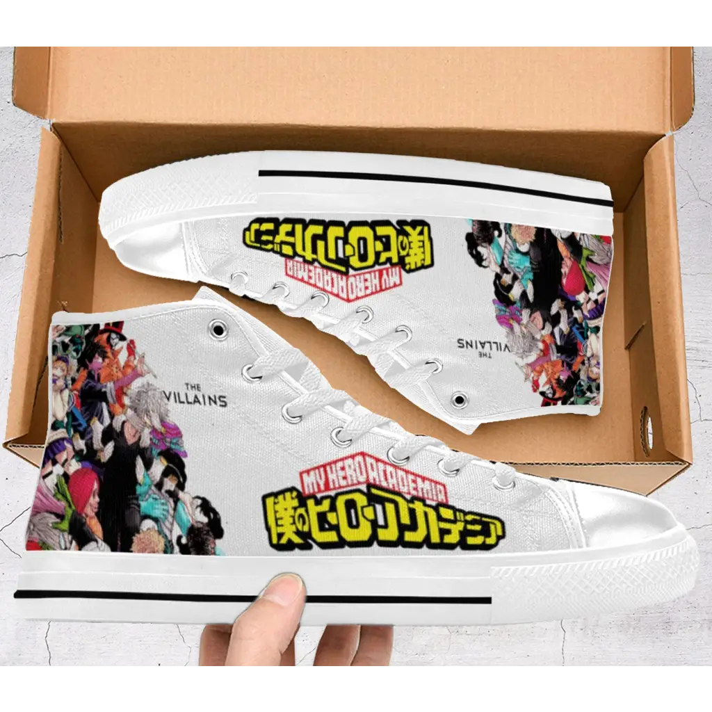 My Hero Academia The Villains Logo Custom High Top Sneakers Shoes