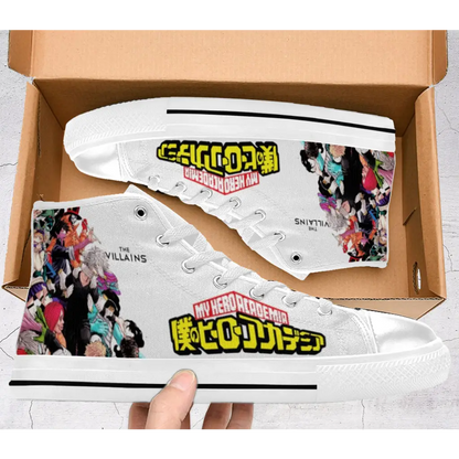 My Hero Academia The Villains Logo Custom High Top Sneakers Shoes