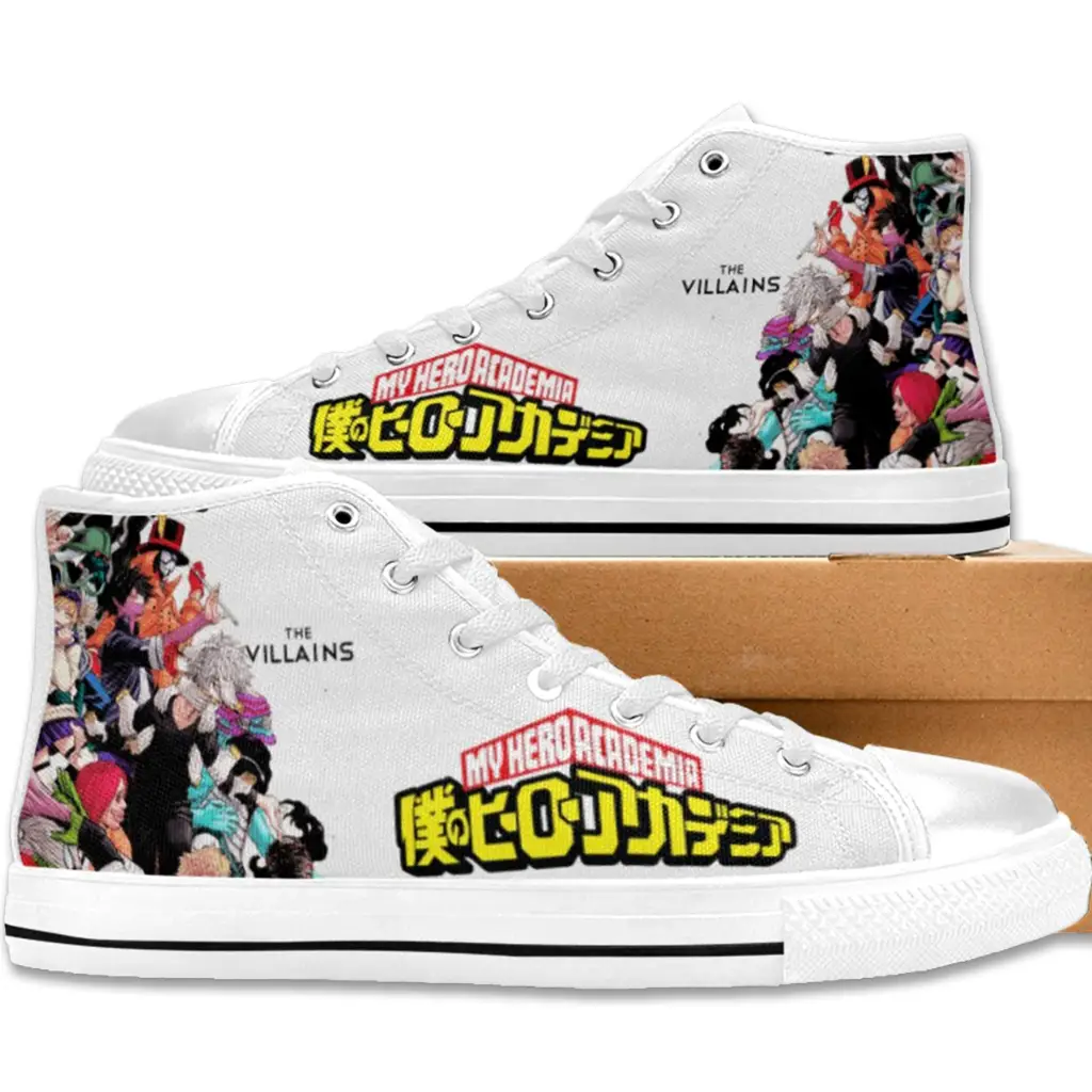 My Hero Academia The Villains Logo Custom High Top Sneakers Shoes