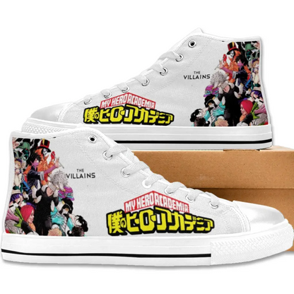 My Hero Academia The Villains Logo Custom High Top Sneakers Shoes