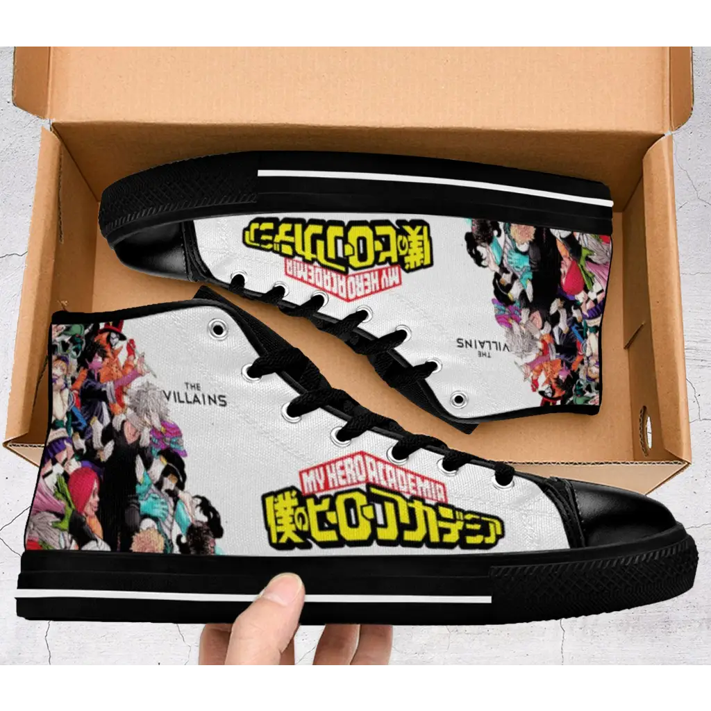 My Hero Academia The Villains Logo Custom High Top Sneakers Shoes