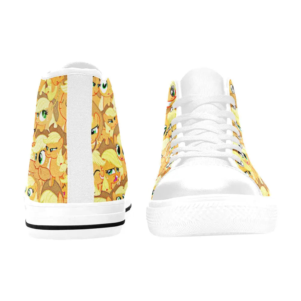 My Little Pony Friendship Is Magic Applejack Custom High Top Sneakers Shoes