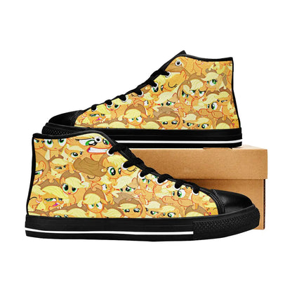 My Little Pony Friendship Is Magic Applejack Custom High Top Sneakers Shoes