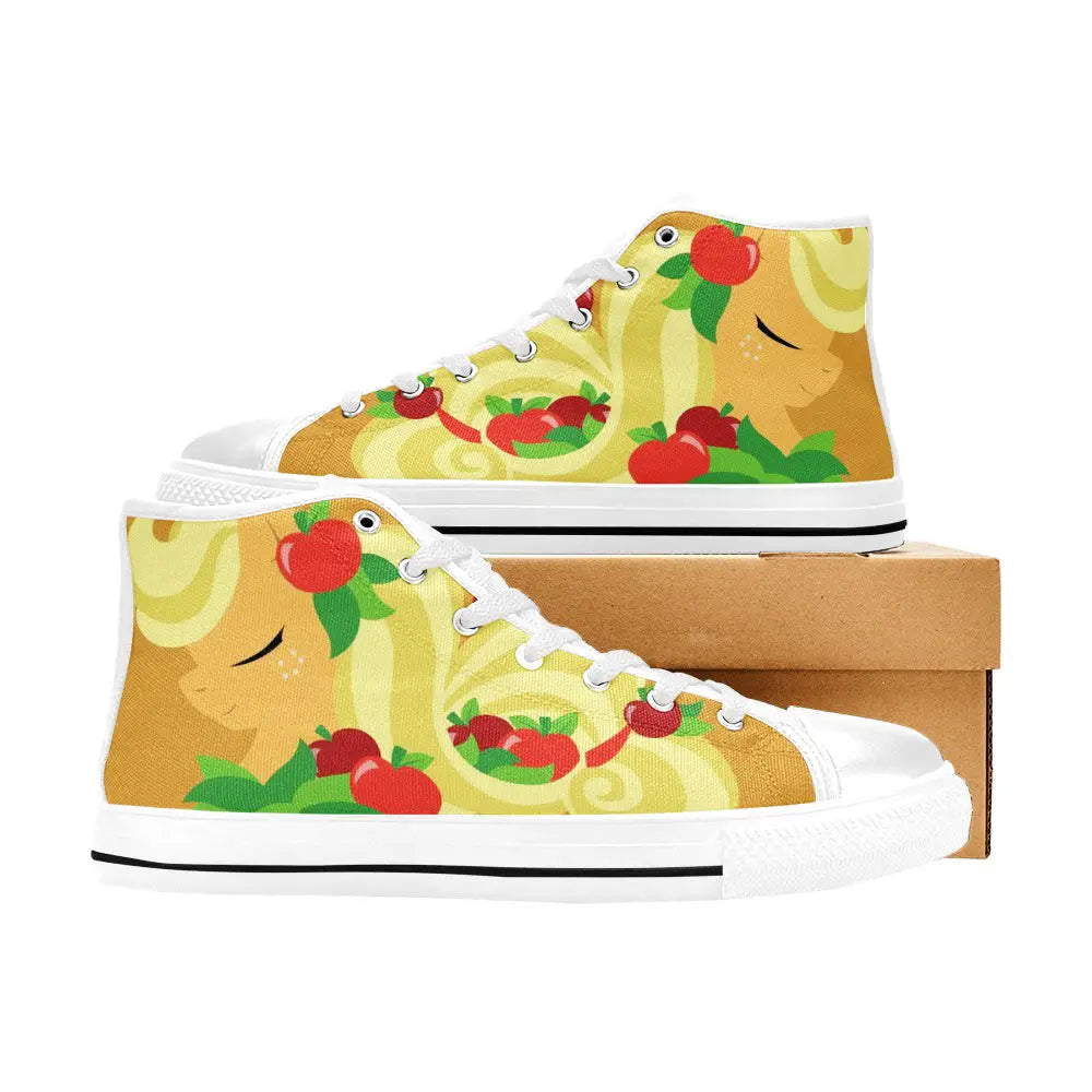 My Little Pony Friendship Is Magic Applejack Custom High Top Sneakers Shoes