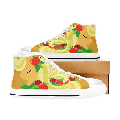 My Little Pony Friendship Is Magic Applejack Custom High Top Sneakers Shoes