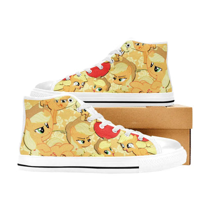 My Little Pony Friendship Is Magic Applejack Custom High Top Sneakers Shoes