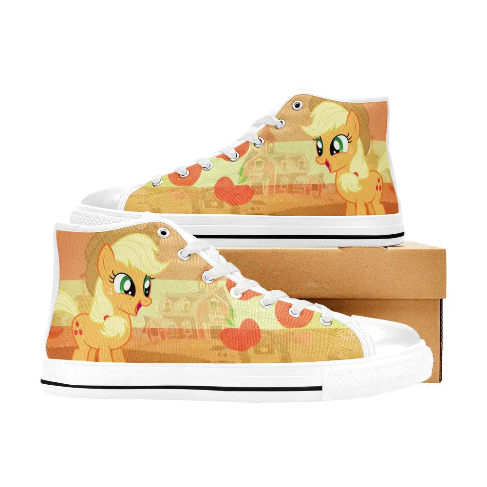 My Little Pony Friendship Is Magic Applejack Custom High Top Sneakers Shoes