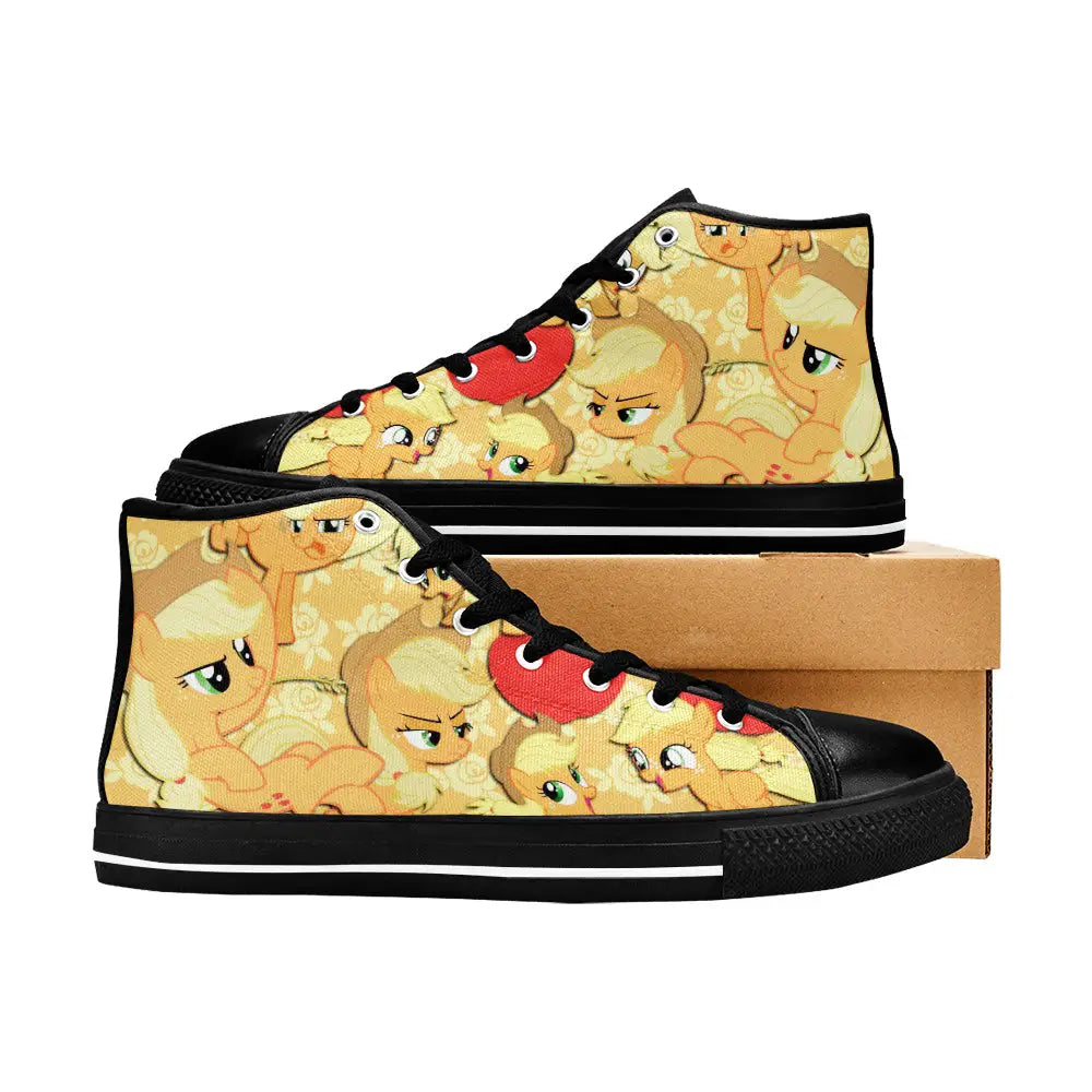 My Little Pony Friendship Is Magic Applejack Custom High Top Sneakers Shoes