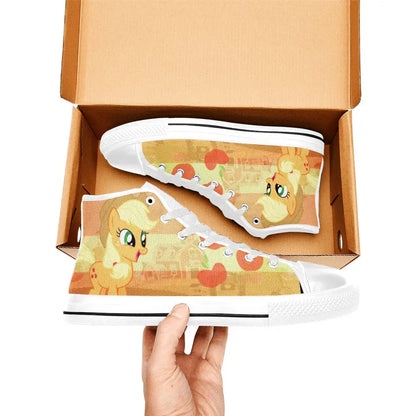 My Little Pony Friendship Is Magic Applejack Custom High Top Sneakers Shoes