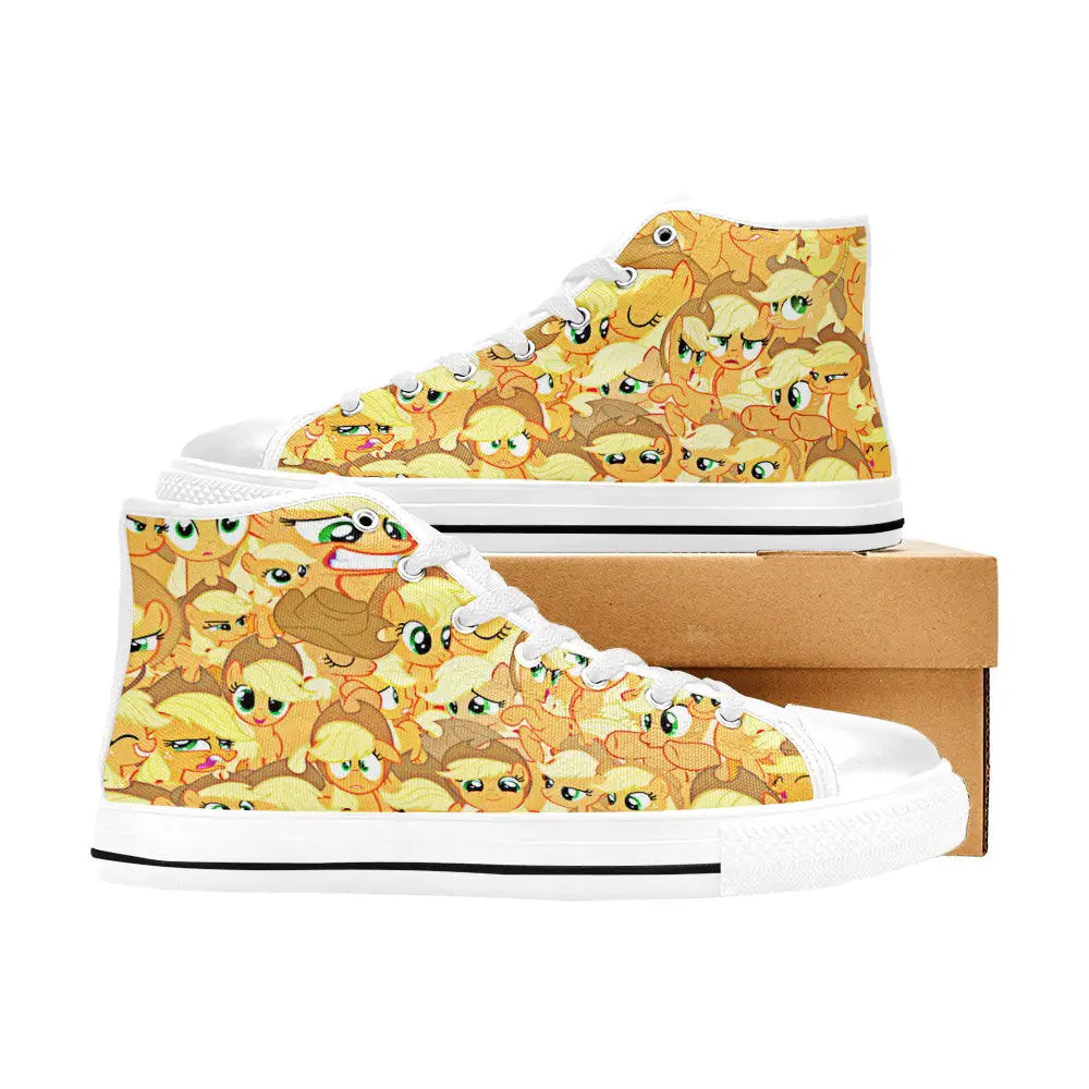 My Little Pony Friendship Is Magic Applejack Custom High Top Sneakers Shoes