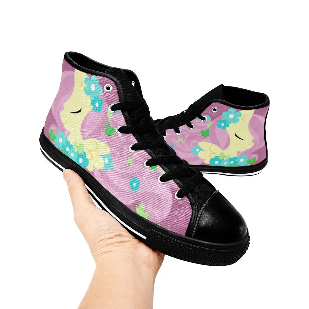 My Little Pony Friendship Is Magic Fluttershy Custom High Top Sneakers Shoes