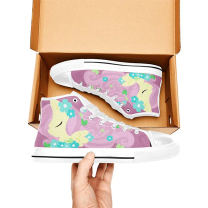 My Little Pony Friendship Is Magic Fluttershy Custom High Top Sneakers Shoes