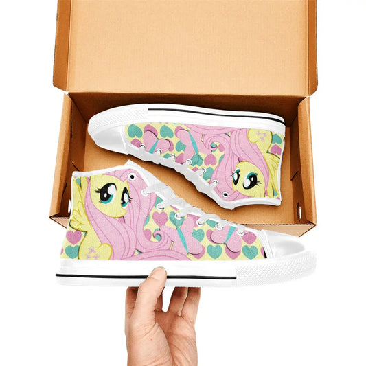 My Little Pony Friendship Is Magic Fluttershy Custom High Top Sneakers Shoes