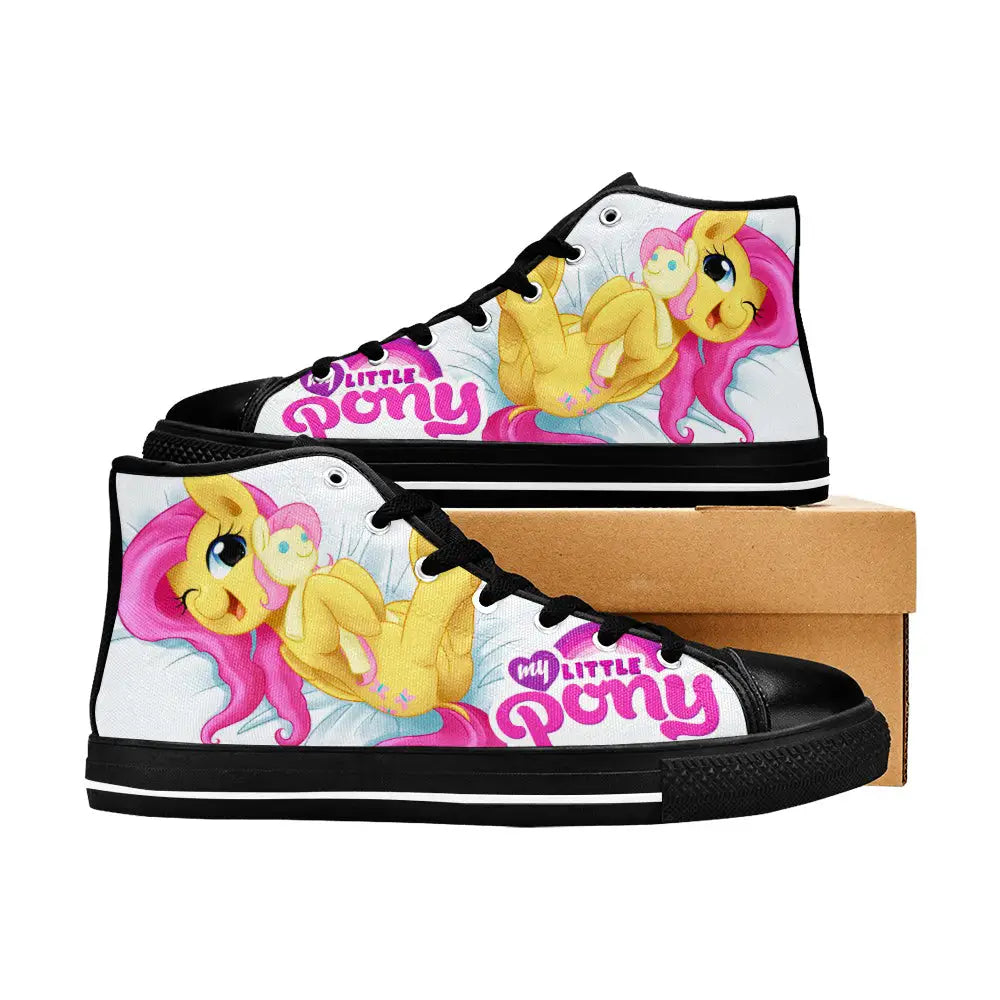 My Little Pony Friendship Is Magic Fluttershy Custom High Top Sneakers Shoes