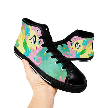 My Little Pony Friendship Is Magic Fluttershy Custom High Top Sneakers Shoes