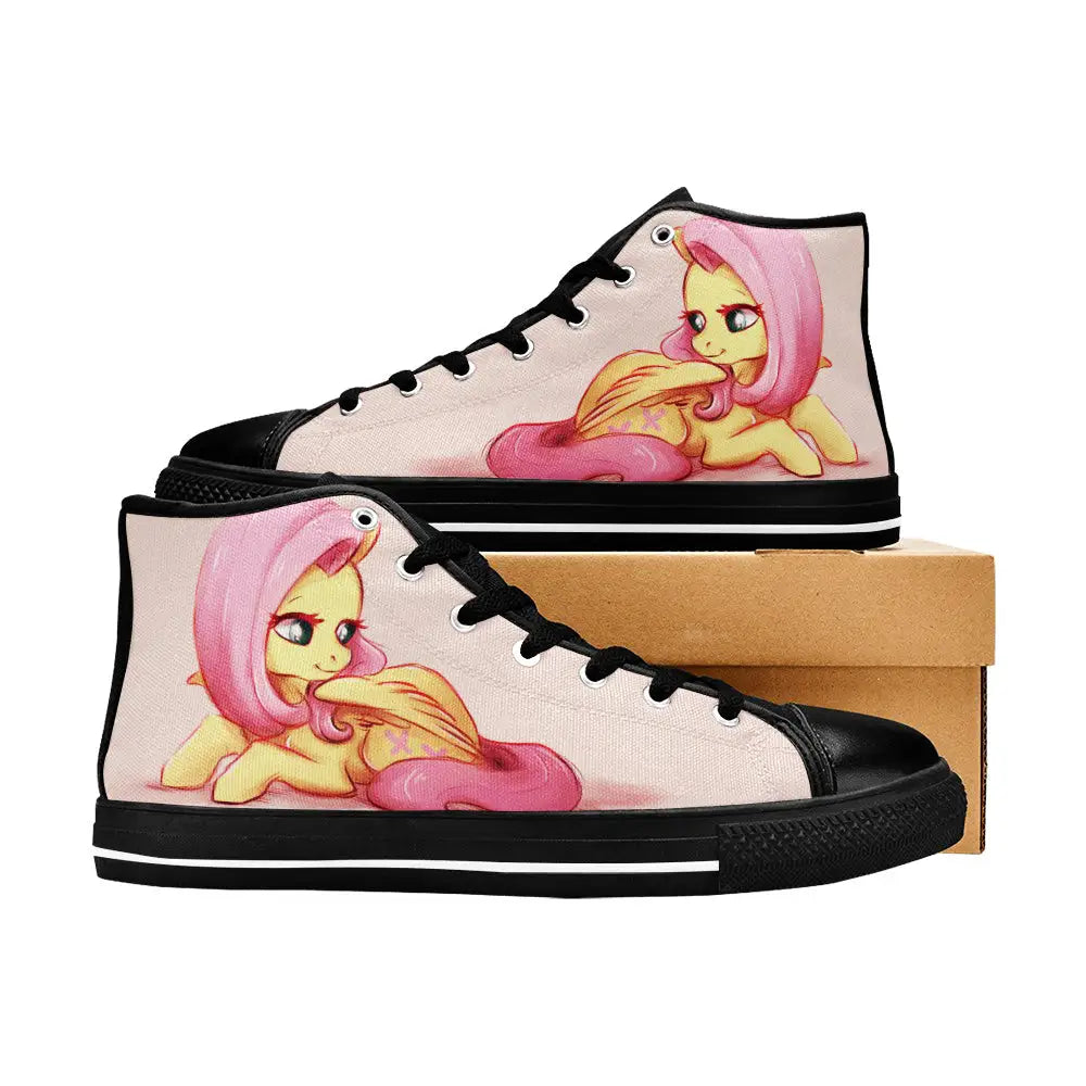 My Little Pony Friendship Is Magic Fluttershy Custom High Top Sneakers Shoes