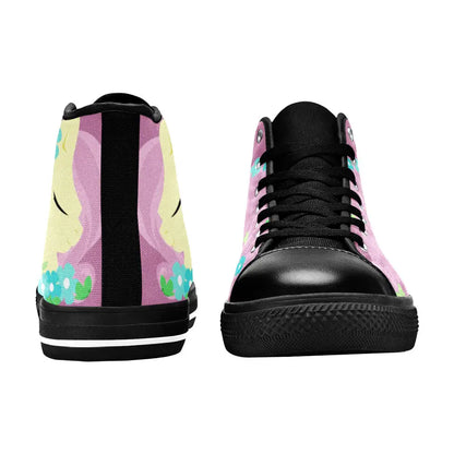 My Little Pony Friendship Is Magic Fluttershy Custom High Top Sneakers Shoes