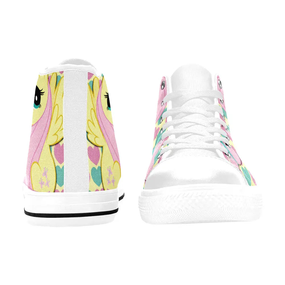 My Little Pony Friendship Is Magic Fluttershy Custom High Top Sneakers Shoes