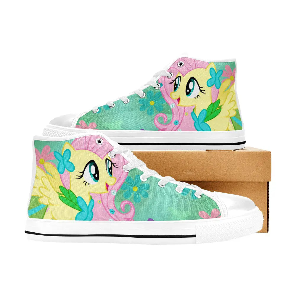 My Little Pony Friendship Is Magic Fluttershy Custom High Top Sneakers Shoes