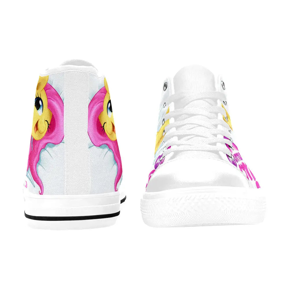 My Little Pony Friendship Is Magic Fluttershy Custom High Top Sneakers Shoes