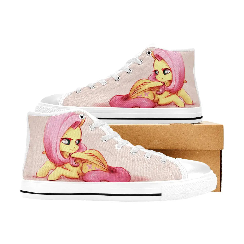 My Little Pony Friendship Is Magic Fluttershy Custom High Top Sneakers Shoes