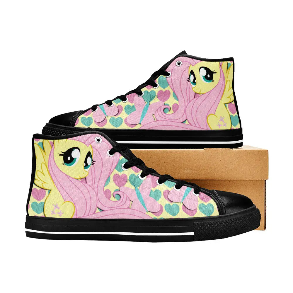 My Little Pony Friendship Is Magic Fluttershy Custom High Top Sneakers Shoes