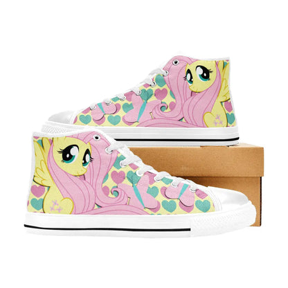 My Little Pony Friendship Is Magic Fluttershy Custom High Top Sneakers Shoes