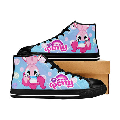 My Little Pony Friendship Is Magic Pinkie Pie Comics Custom High Top Sneakers Shoes