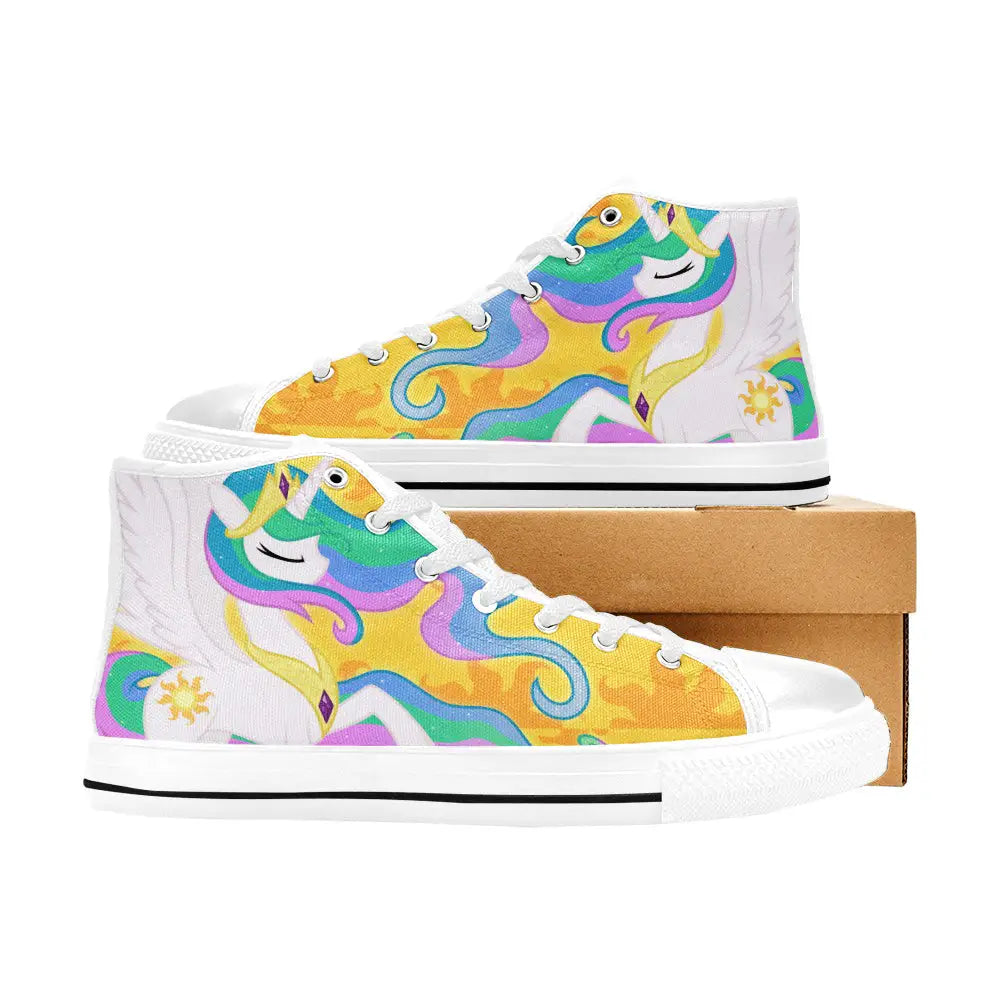 My Little Pony Friendship Is Magic Princess Celestia Custom High Top Sneakers Shoes