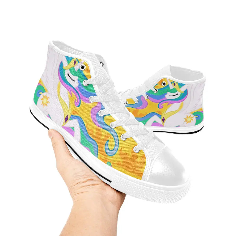 My Little Pony Friendship Is Magic Princess Celestia Custom High Top Sneakers Shoes