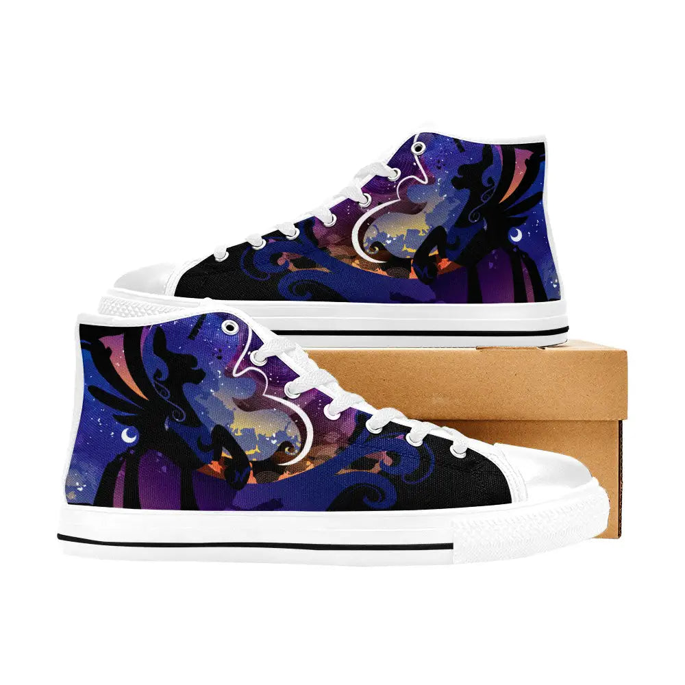 My Little Pony Friendship Is Magic Princess Luna Comics Custom High Top Sneakers Shoes