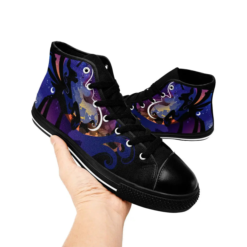 My Little Pony Friendship Is Magic Princess Luna Comics Custom High Top Sneakers Shoes