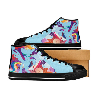 My Little Pony Friendship Is Magic Rainbow Dash Custom High Top Sneakers Shoes