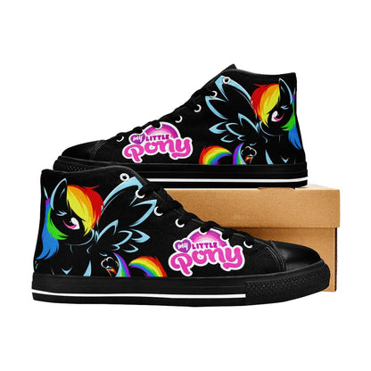 My Little Pony Friendship Is Magic Rainbow Dash Custom High Top Sneakers Shoes