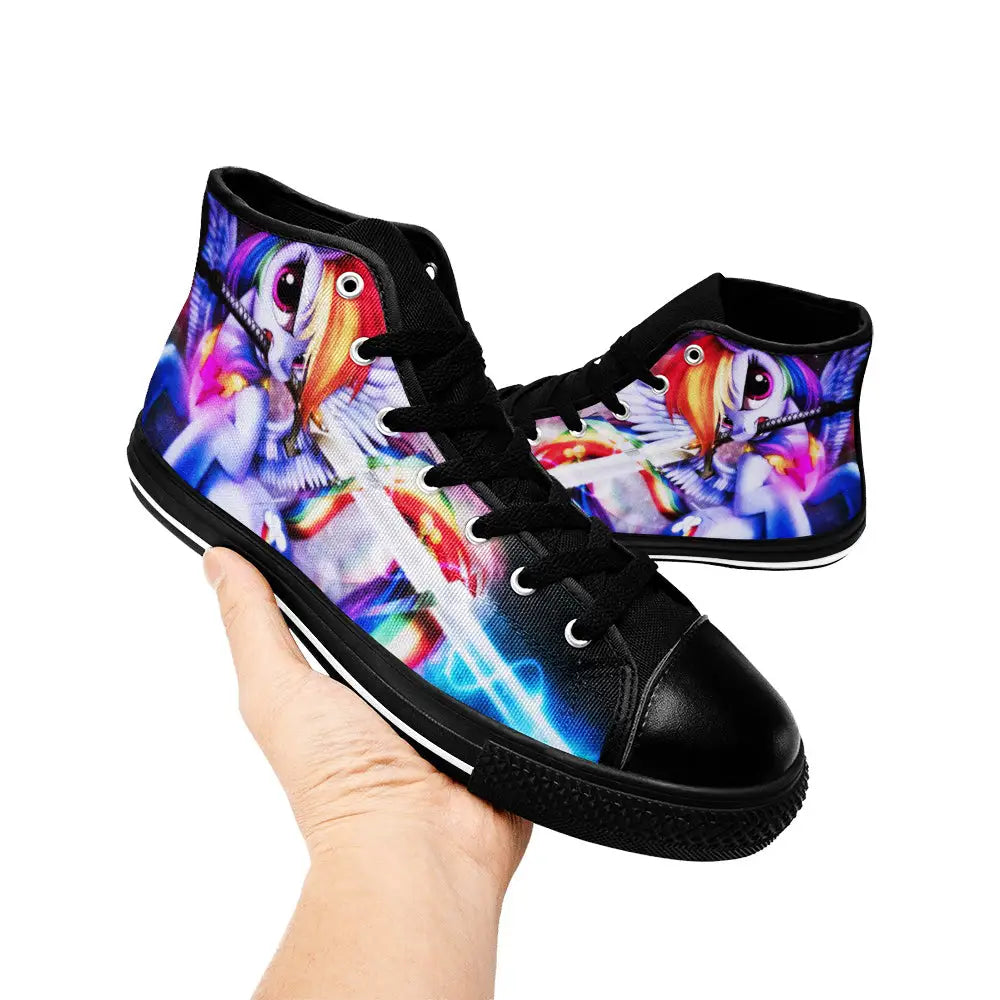 My Little Pony Friendship Is Magic Rainbow Dash Custom High Top Sneakers Shoes