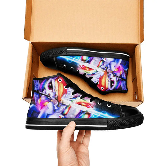 My Little Pony Friendship Is Magic Rainbow Dash Custom High Top Sneakers Shoes