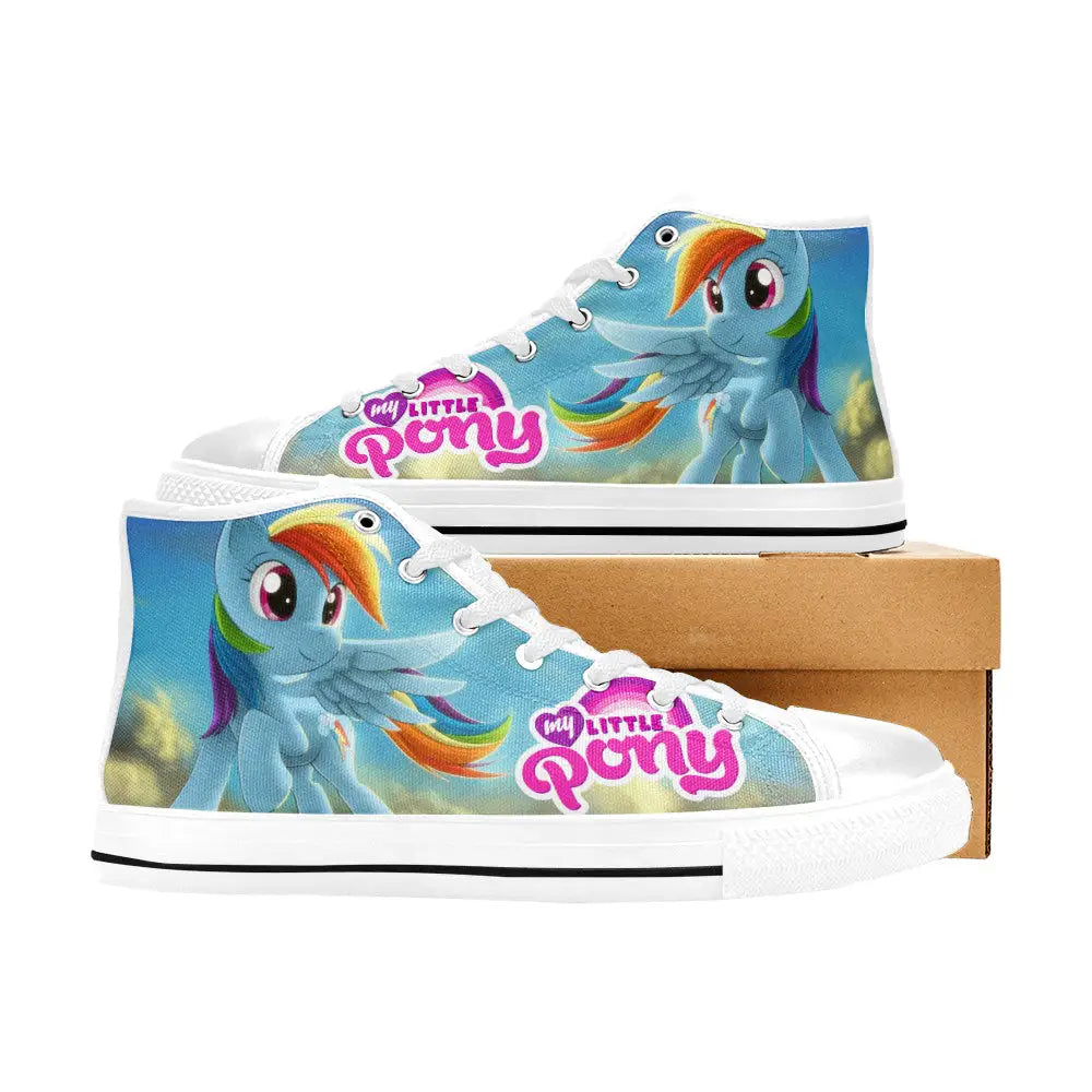 My Little Pony Friendship Is Magic Rainbow Dash Custom High Top Sneakers Shoes