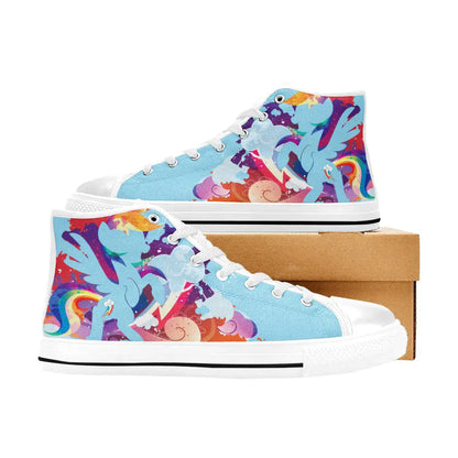 My Little Pony Friendship Is Magic Rainbow Dash Custom High Top Sneakers Shoes