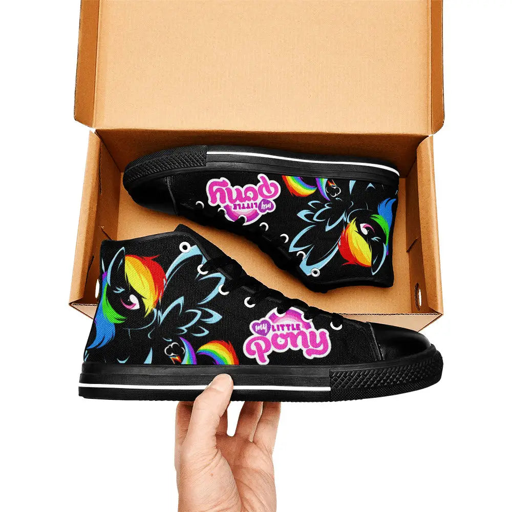 My Little Pony Friendship Is Magic Rainbow Dash Custom High Top Sneakers Shoes